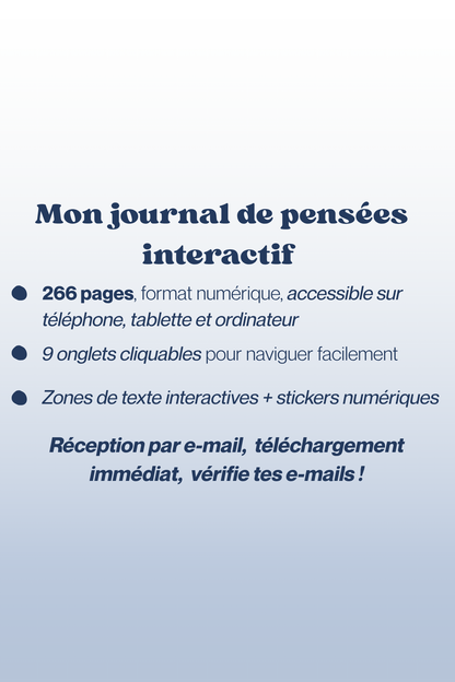 Mon journal de pensées interactif